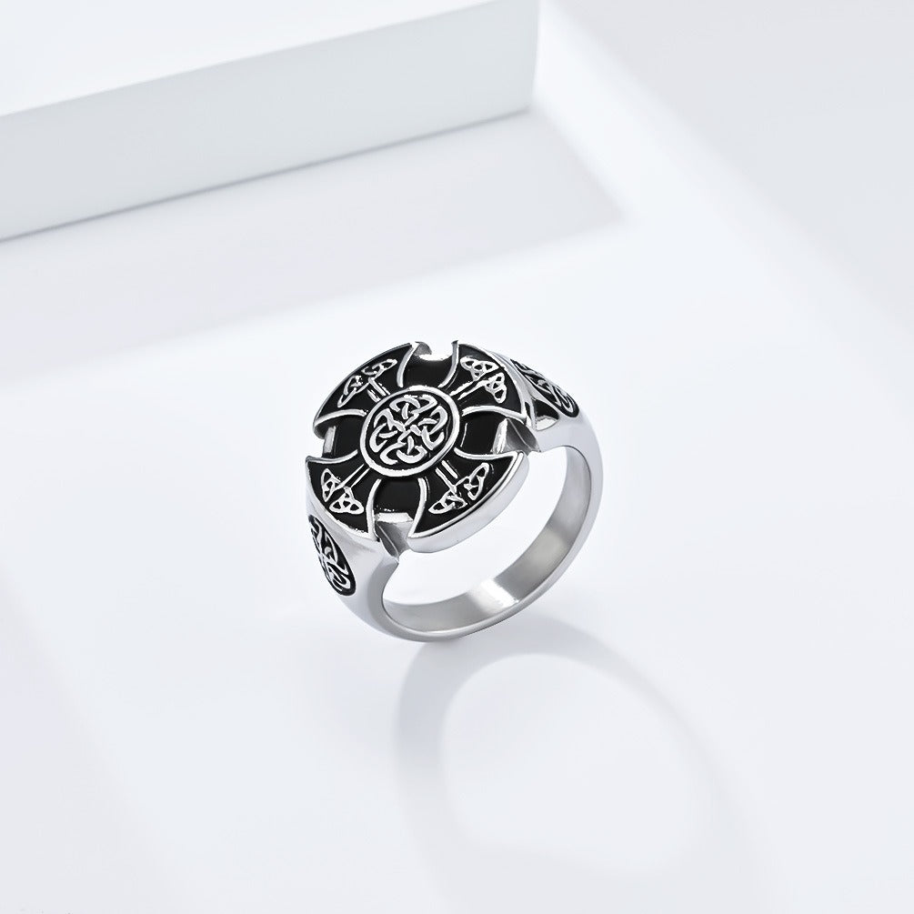 Kemstone Viking Celtic Knot Ring – Titanium Steel Men’s Jewelry K-R801