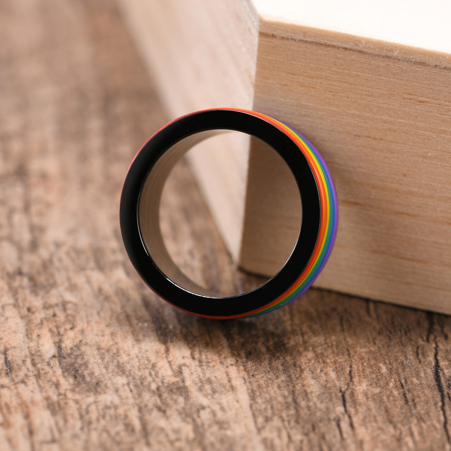Kemstone Titanium Steel Color-Infused Ring - Modern Everyday Accessory for Bold Personal Style PR-001