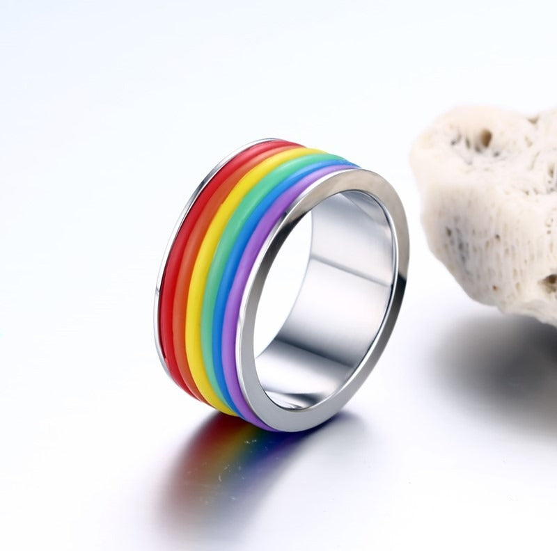 Kemstone Titanium Steel Color-Infused Ring - Modern Everyday Accessory for Bold Personal Style PR-001