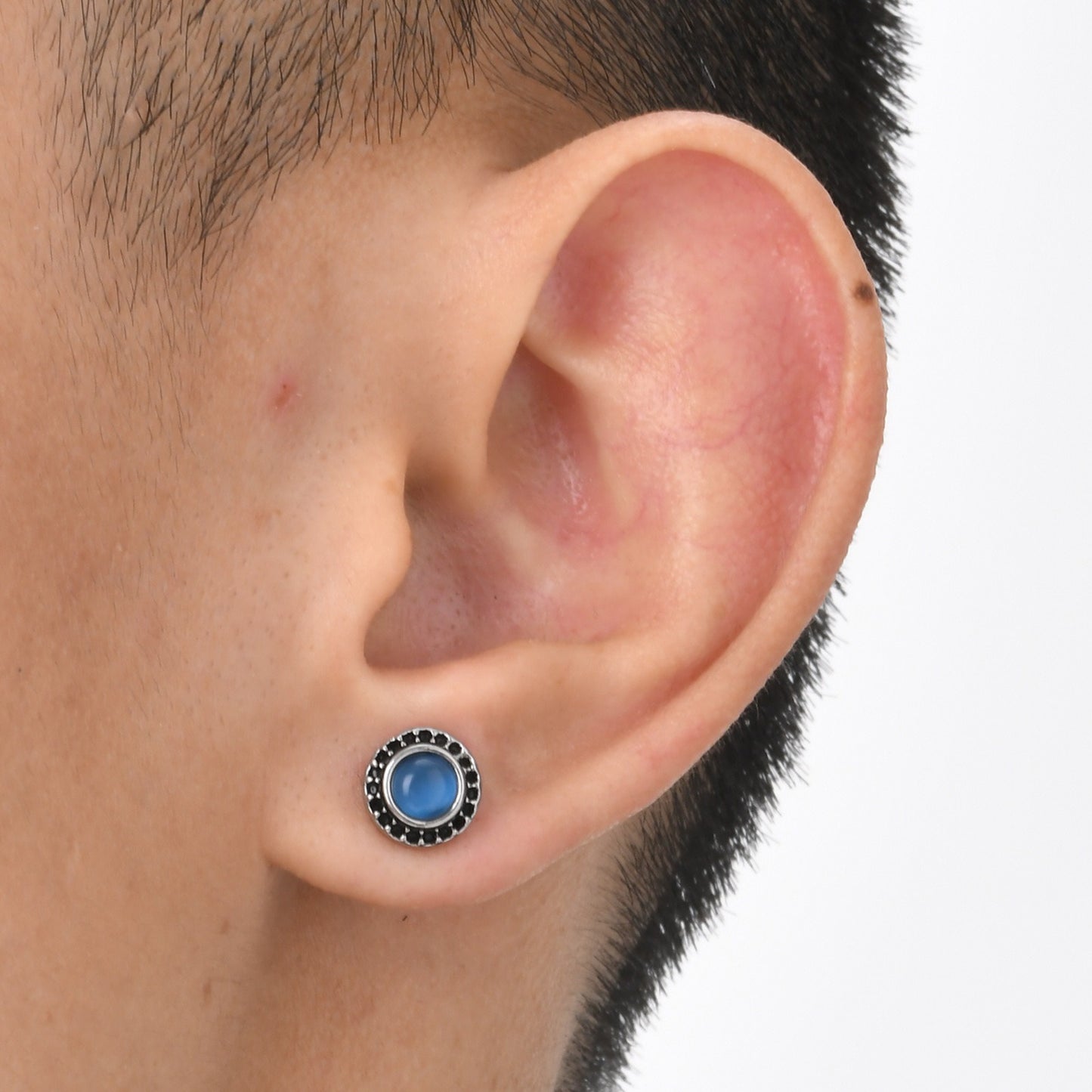 Kemstone Men’s Stainless Steel Punk Gear Stud Earrings ES-575