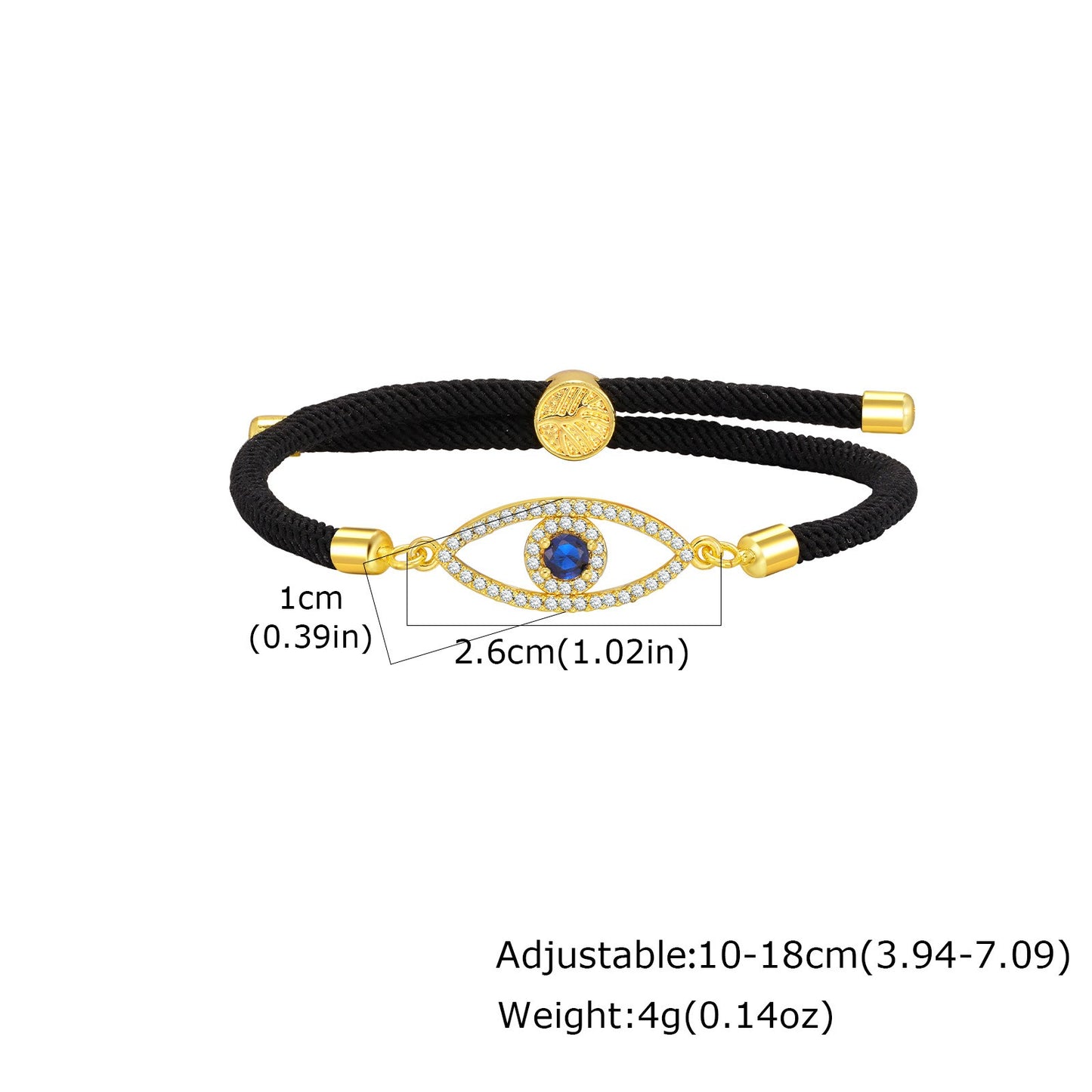 Kemstone Evil Eye Tree of Life Rope Bracelet for Men & Women PBR-288