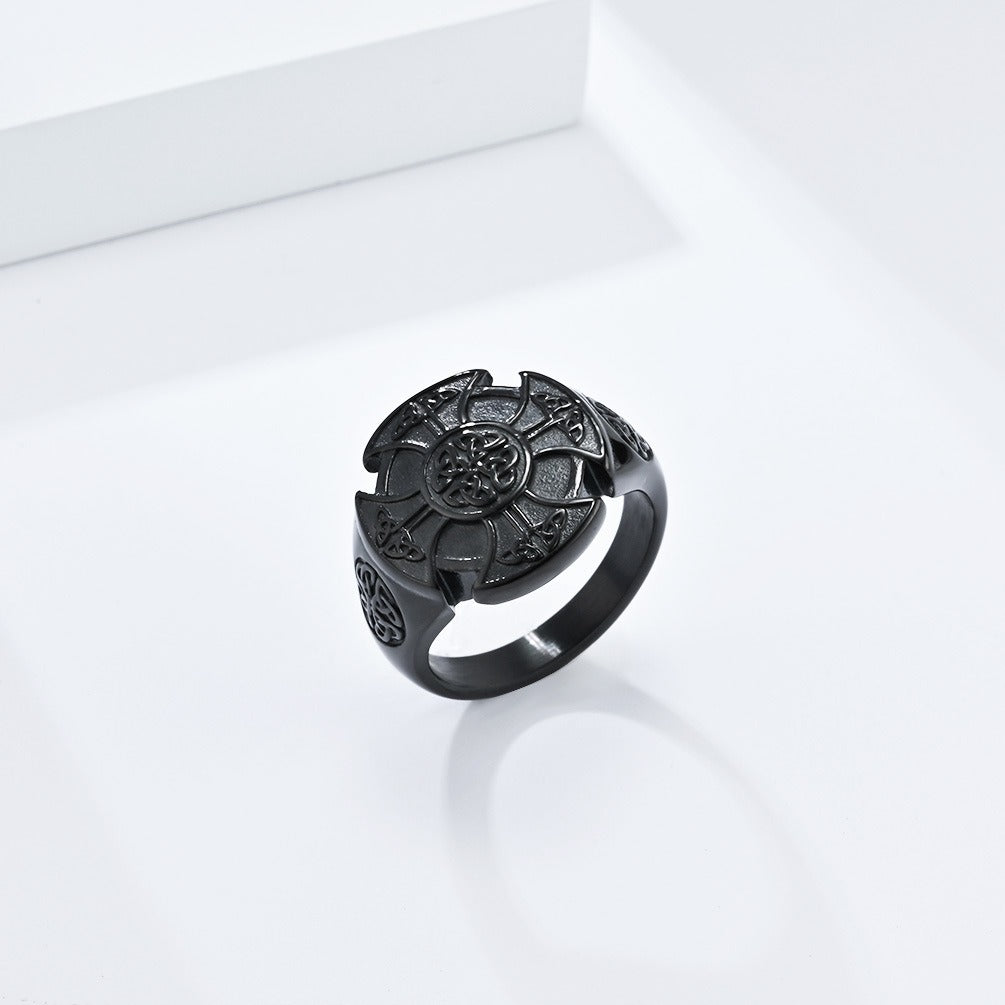 Kemstone Viking Celtic Knot Ring – Titanium Steel Men’s Jewelry K-R801