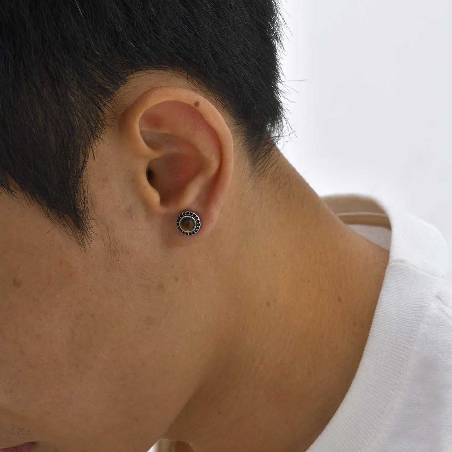 Kemstone Men’s Stainless Steel Punk Gear Stud Earrings ES-575