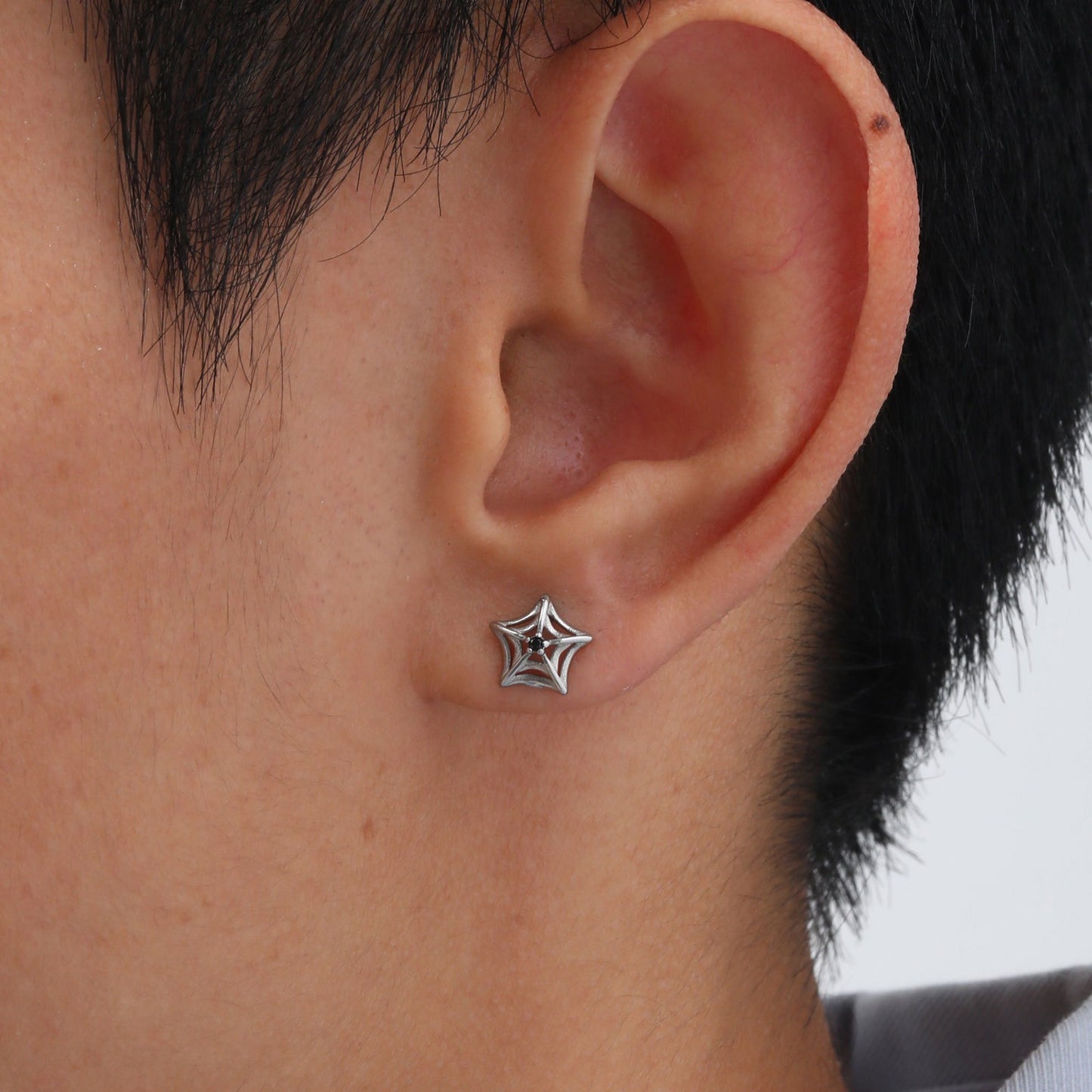 Kemstone Gothic Punk Stainless Steel Stud Earrings – Bold Vintage Edge