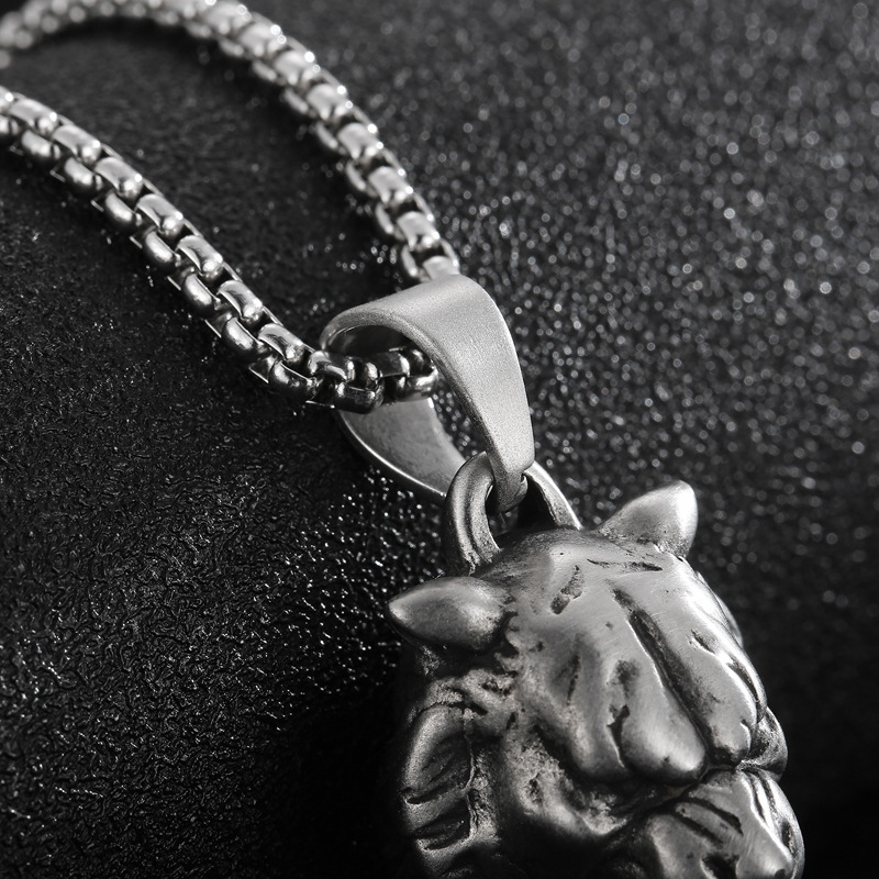Kemstone Tiger Whistle Necklace for Men Titanium Steel KP99012-KLXS