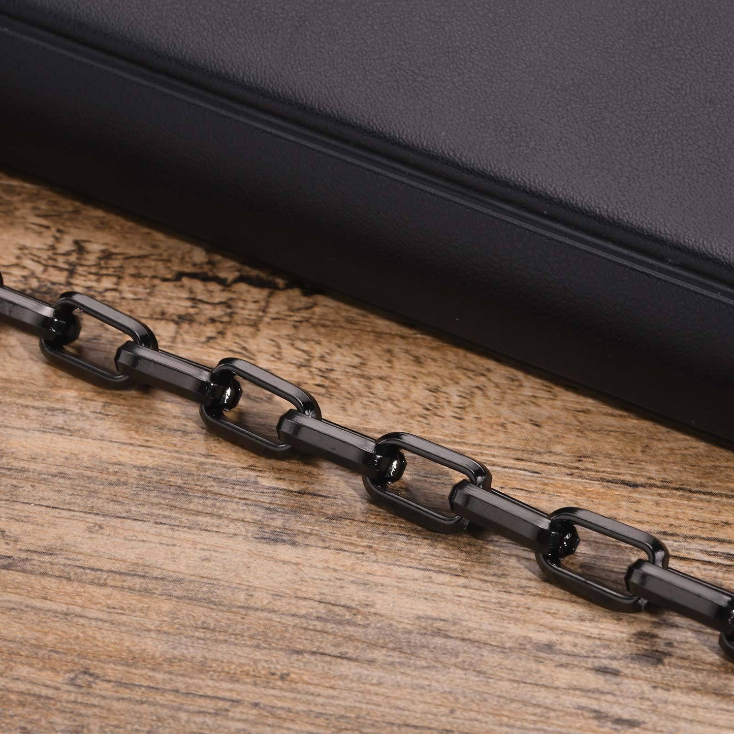 Chunky Square-Link Stainless Steel Bracelet for Men – Norse-Inspired Heavy Chain BR-1734