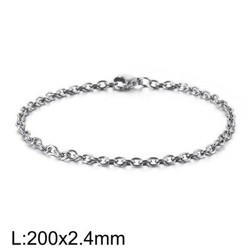 Pulsera Kemstone calada en forma de O - Joyería geométrica de acero inoxidable KB113951-Z