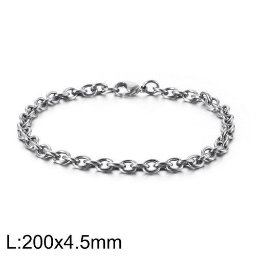 Pulsera Kemstone calada en forma de O - Joyería geométrica de acero inoxidable KB113951-Z