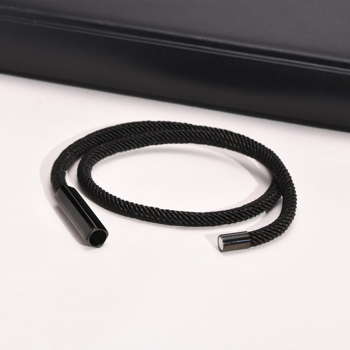Men’s Double-Layer Milan Rope Bracelet – Stainless Steel Magnetic Clasp | Minimalist Street Style BR-1449