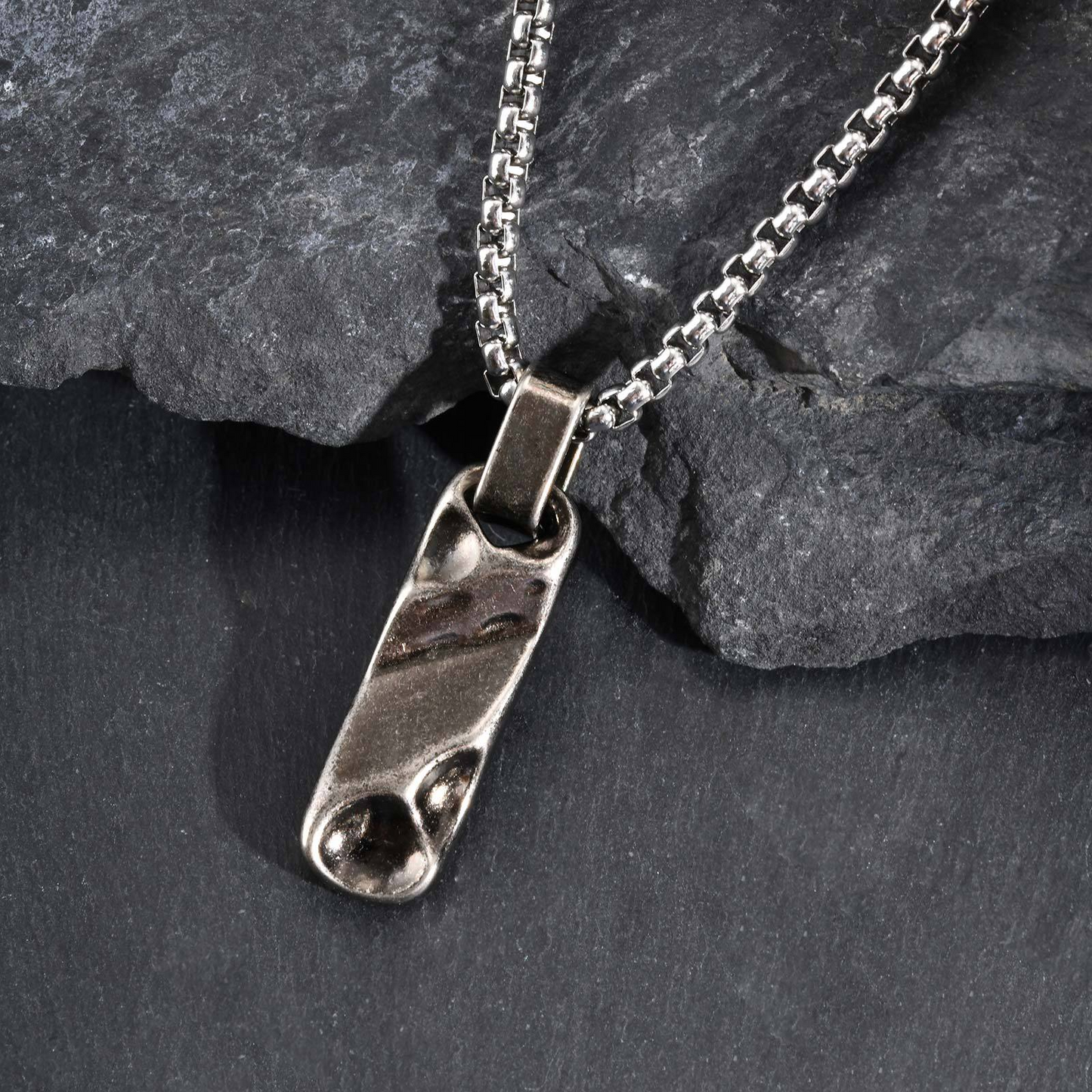 Kemstone Stainless Steel Geometric Bar Pendant Necklace for Men & Women PN-2272