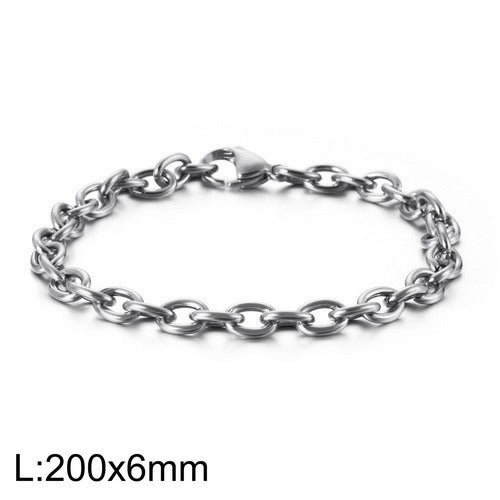 Pulsera Kemstone calada en forma de O - Joyería geométrica de acero inoxidable KB113951-Z