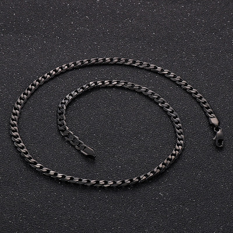 Collana in acciaio al titanio Kemstone NK Chain - Gioielli da uomo moderni KB84417-CD