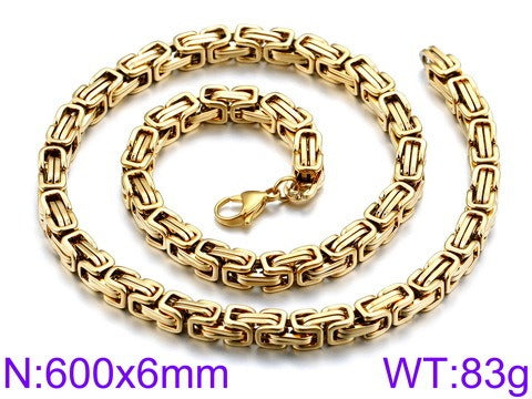 Collar llamativo de acero inoxidable estilo hip hop con cadena cubana Kemstone para hombre KS92303-Z