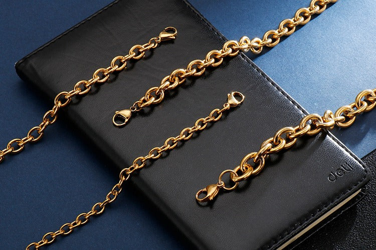 Pulsera Kemstone calada en forma de O - Joyería geométrica de acero inoxidable KB113951-Z