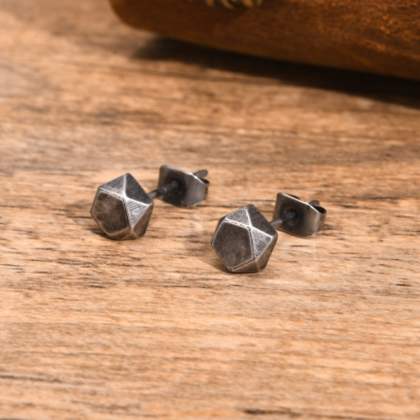 Kemstone Geometric Stainless Steel Ear Cuffs - Retro Grey Hip-hop Men's Accessories ES-530