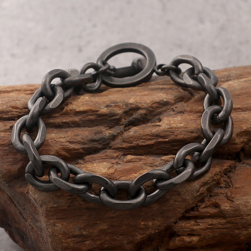 Bracciale da uomo Kemstone con bilanciere in acciaio al titanio – Forza nello stile KB94657-BD