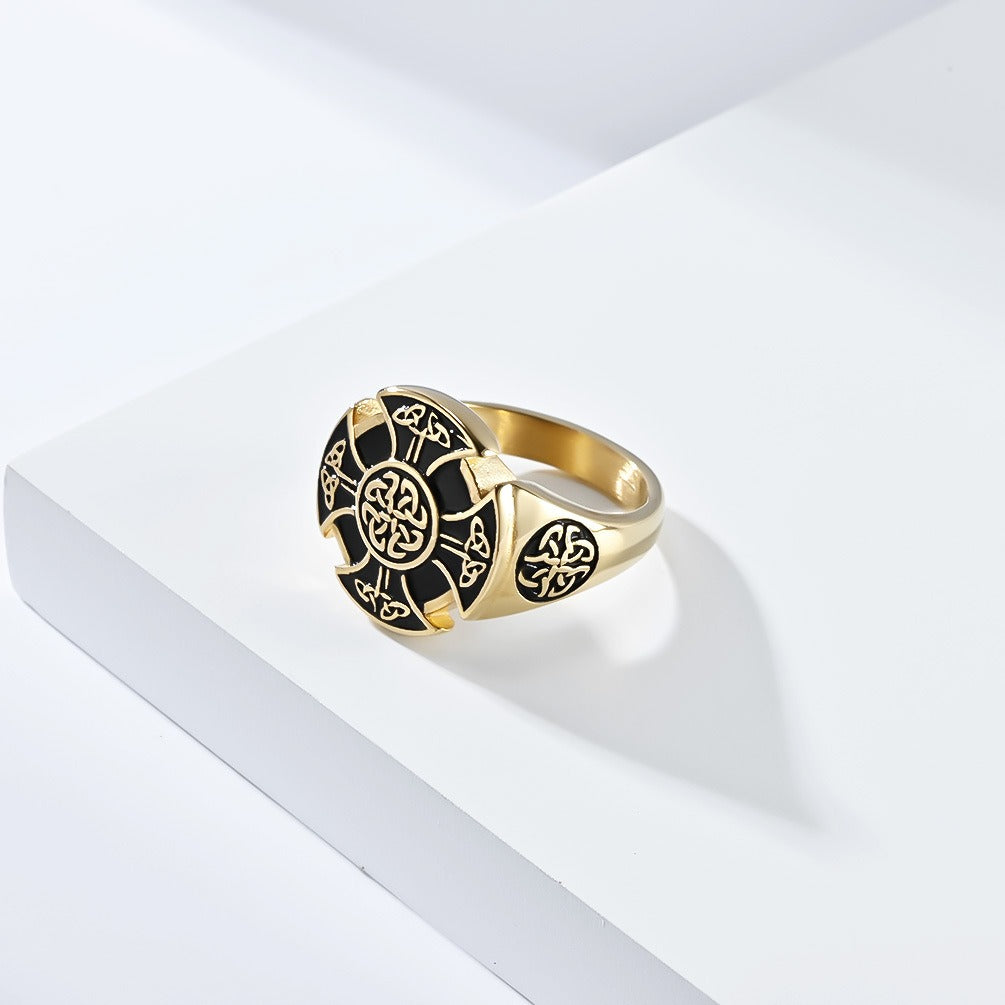 Kemstone Viking Celtic Knot Ring – Titanium Steel Men’s Jewelry K-R801