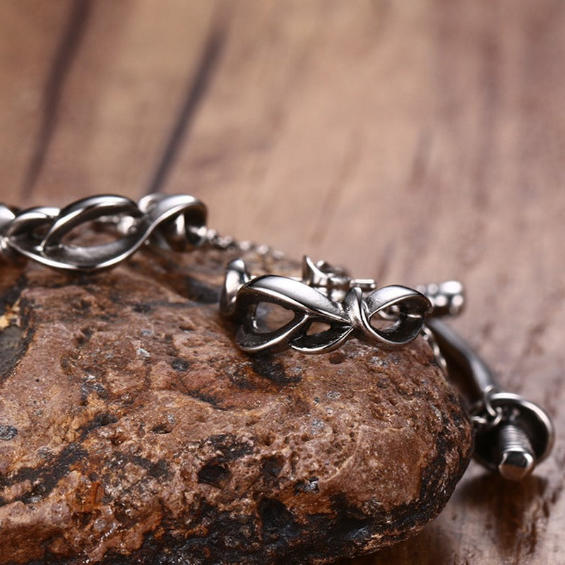 Kemstone Punk Blade Ear Studs for Men - Edgy Hipster Jewelry with Steel Dagger Design ES-123