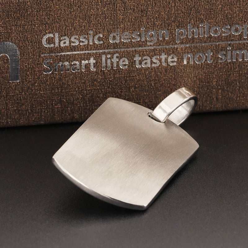 Kemstone Hiphop-Halskette mit quadratischem Adler-Anhänger – auffälliges amerikanisches Flaggen-Design mit Kristall-Akzenten, langlebiges Herren-Accessoire aus Edelstahl KP130508