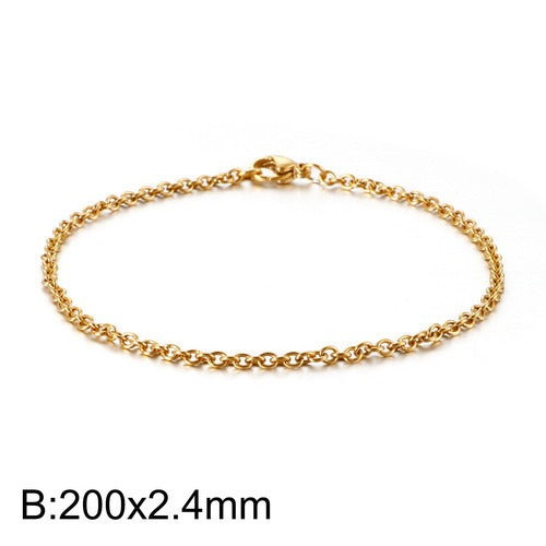 Pulsera Kemstone calada en forma de O - Joyería geométrica de acero inoxidable KB113951-Z