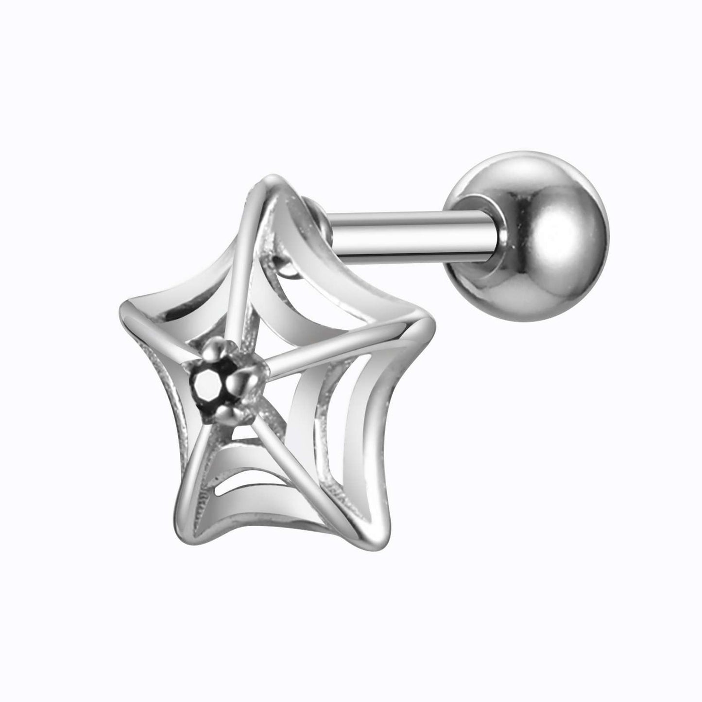 Kemstone Gothic Punk Stainless Steel Stud Earrings – Bold Vintage Edge