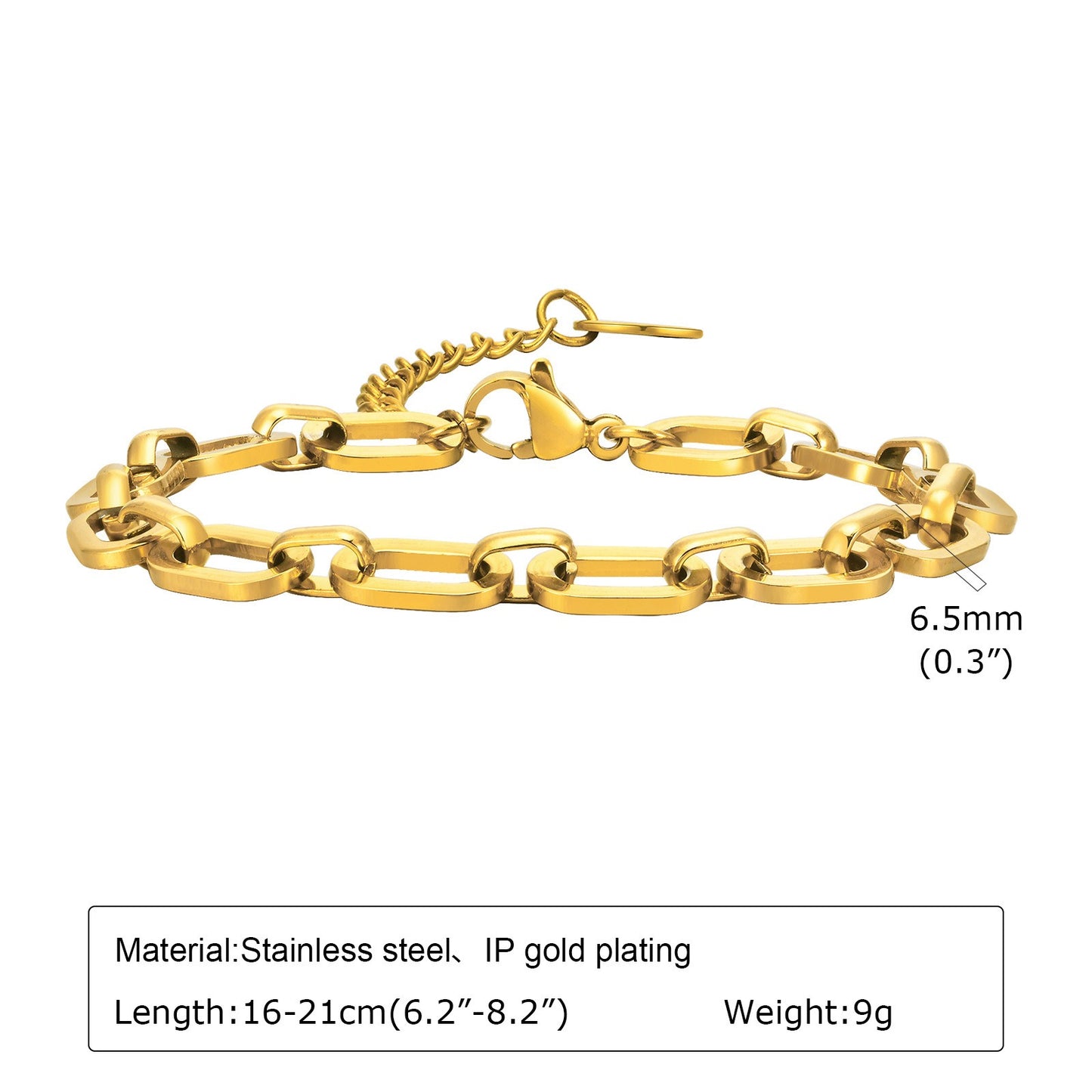 Conjunto de cadena cruzada de acero inoxidable Kemstone: collar y pulsera minimalistas en tono dorado para una elegancia cotidiana BR-1763