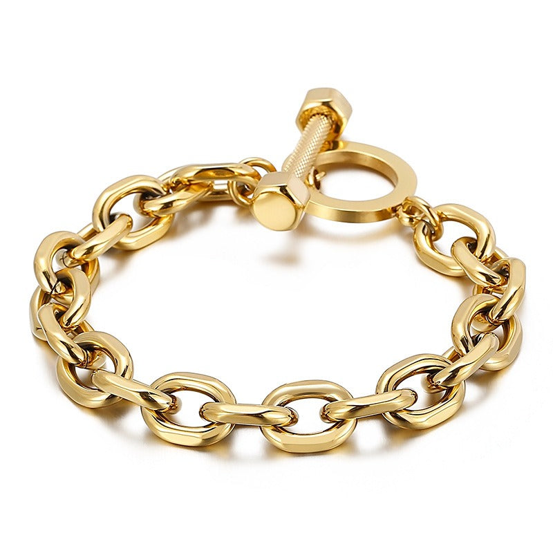 Bracciale da uomo Kemstone con bilanciere in acciaio al titanio – Forza nello stile KB94657-BD