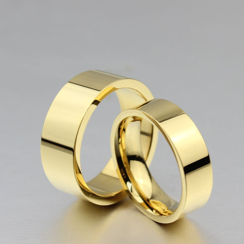 Anello minimalista in acciaio al titanio Kemstone | Anello con finitura liscia per uomo e donna | Design impilabile per tutti i giorni R359