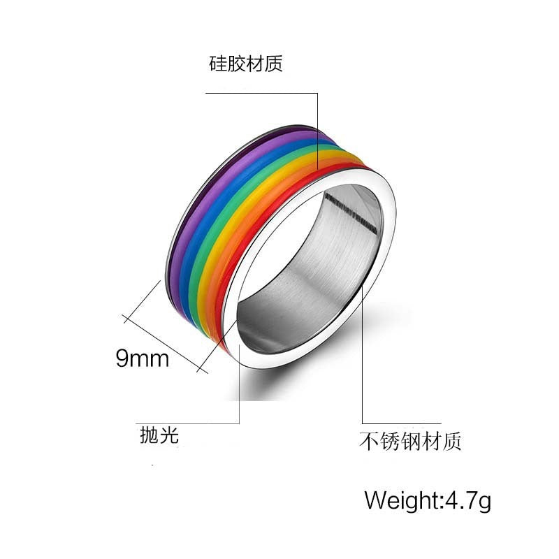 Kemstone Titanium Steel Color-Infused Ring - Modern Everyday Accessory for Bold Personal Style PR-001