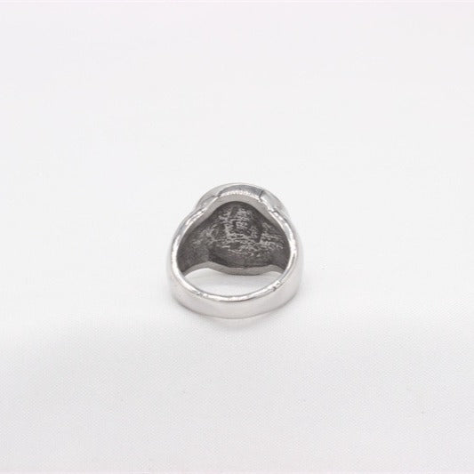 Kemstone Men’s Titanium Steel Lion Ring – Vintage Gothic Animal Jewelry R1807