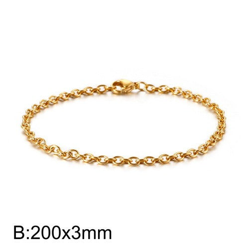 Pulsera Kemstone calada en forma de O - Joyería geométrica de acero inoxidable KB113951-Z