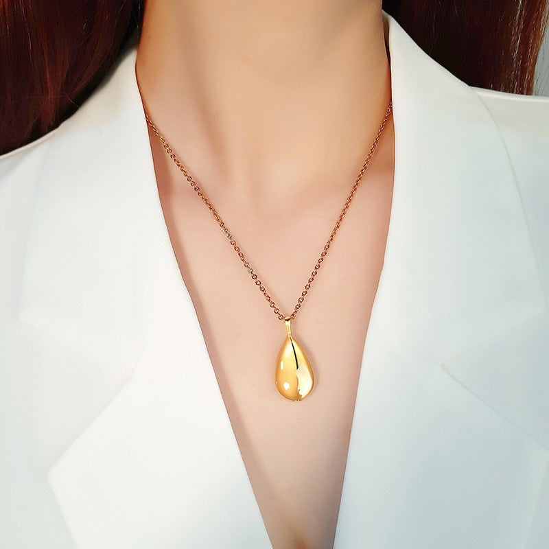 Colgante conmemorativo de acero inoxidable Kemstone con forma de lágrima – Urna de recuerdo para cenizas PN-1261