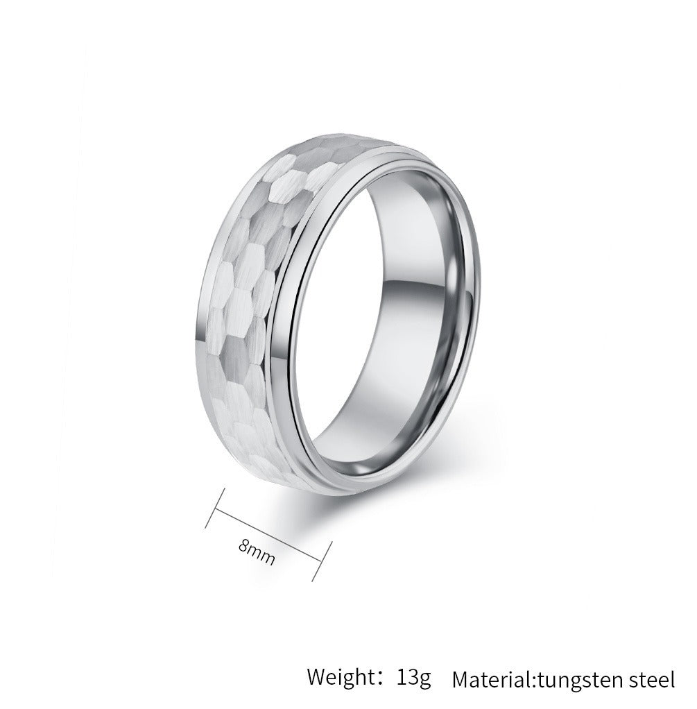 Kemstone Men’s Tungsten Carbide Ring – Minimalist Band Jewelry K-T040