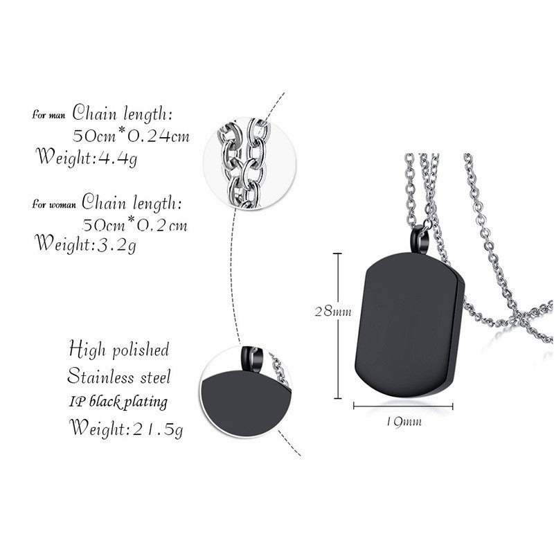 Kemstone Stainless Steel Cremation Urn Necklace – Memorial Jewelry PN-964