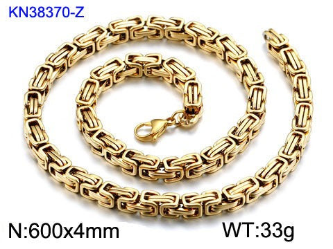 Collar llamativo de acero inoxidable estilo hip hop con cadena cubana Kemstone para hombre KS92303-Z