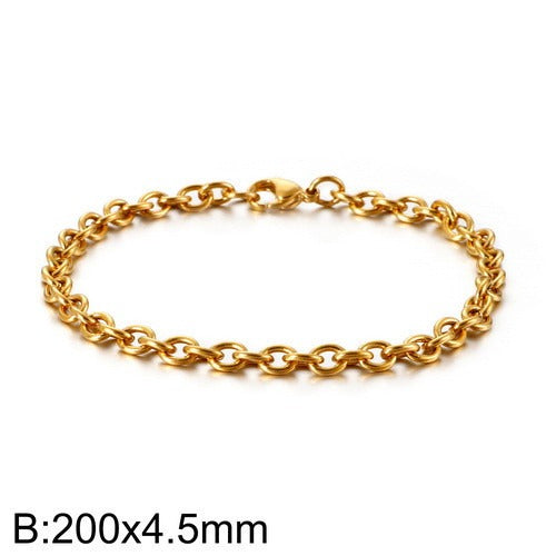Pulsera Kemstone calada en forma de O - Joyería geométrica de acero inoxidable KB113951-Z
