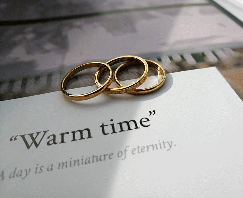 Kemstone 2mm Slim Circle Ring – Titanium Steel Stainless Steel Smooth Band for Daily Stacking R486