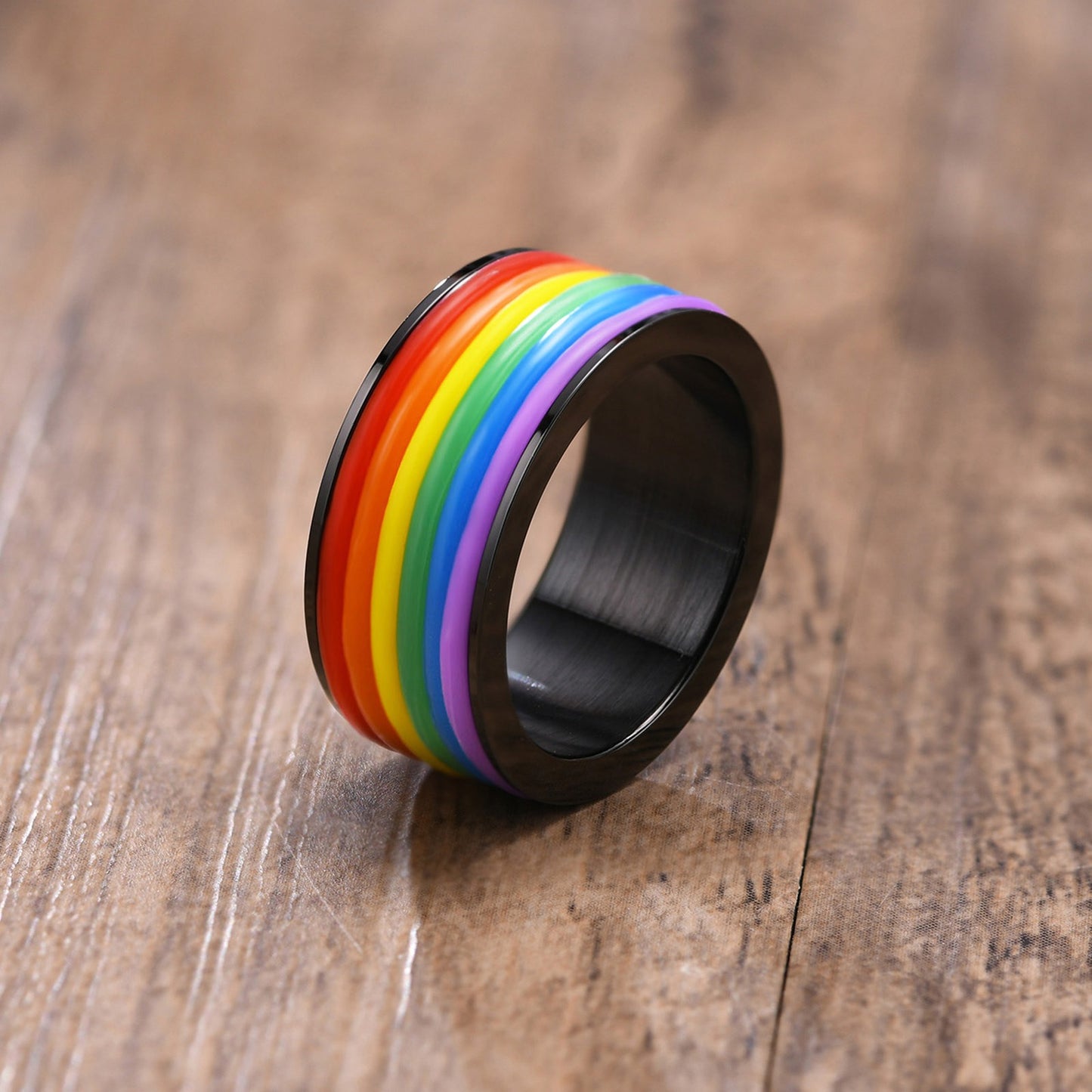 Kemstone Titanium Steel Color-Infused Ring - Modern Everyday Accessory for Bold Personal Style PR-001