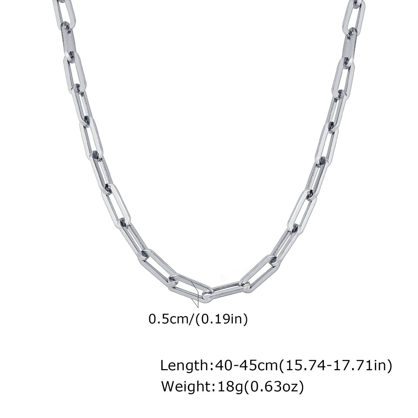 Collar de cadena rectangular de acero inoxidable Kemstone para mujer - Diseño geométrico audaz con acabado dorado pulido NC-1882