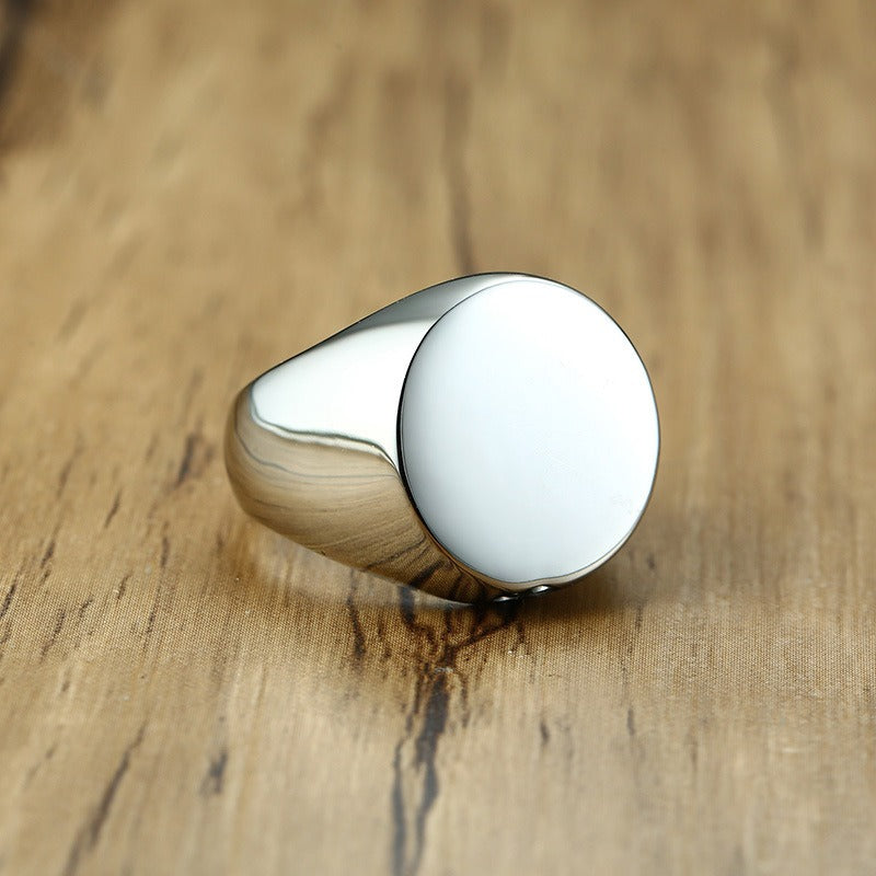 Kemstone Titanium Steel Cremation-Inspired Ring – Minimalist Closure Durable Band RC-443