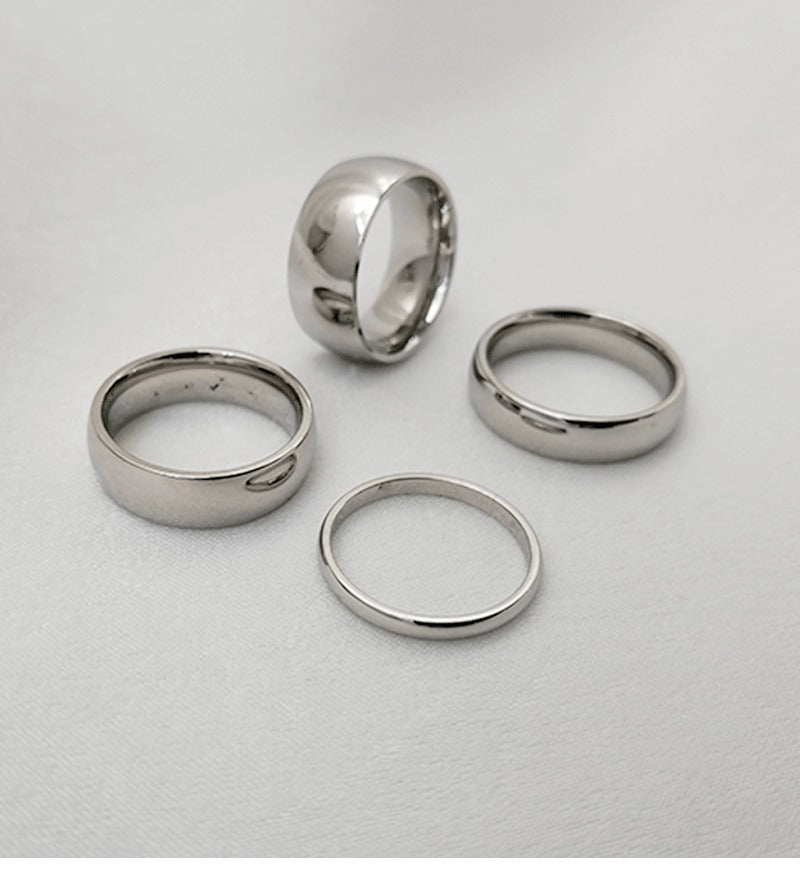 Kemstone Smooth-Finish Stainless Steel 8mm Band Ring – Minimalist Durable Men’s Jewelry R-012