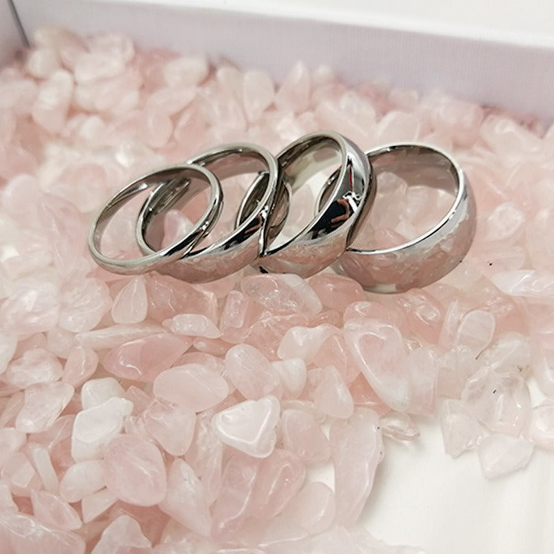 Kemstone Smooth-Finish Stainless Steel 8mm Band Ring – Minimalist Durable Men’s Jewelry R-012