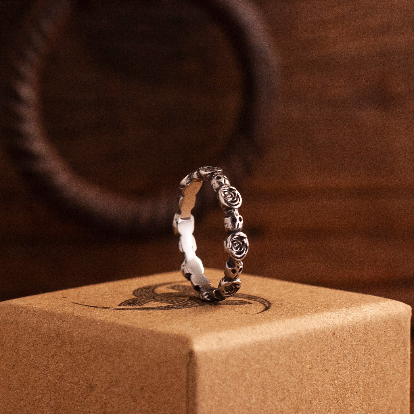 Kemstone Titanium Steel Navajo Totem 3-in-1 Ring for Men - Vintage Design NW-ZRZX458