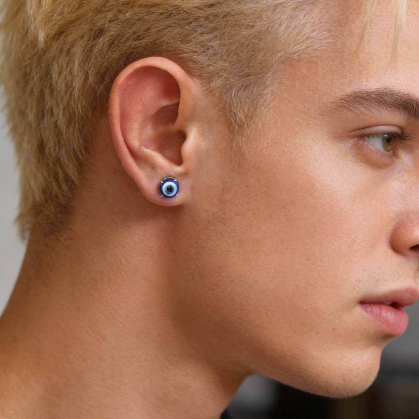 Kemstone Magnetic Ear Cuff No Piercing Stainless Steel Eye Ear Clip Earring for Men Women EC-002