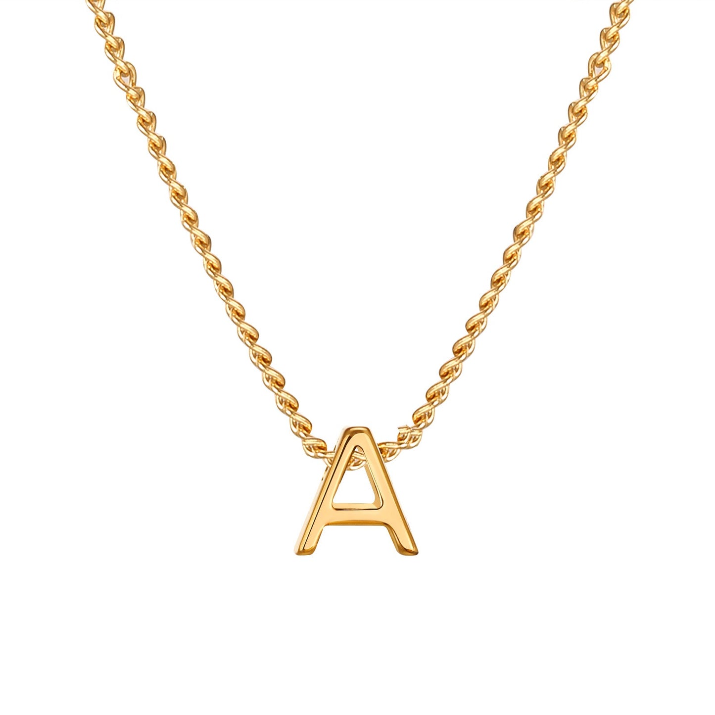 Collar Kemstone de acero inoxidable con letras hip-hop - Joyería apilable, unisex y de uso diario NC1616