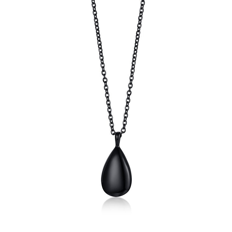 Colgante conmemorativo de acero inoxidable Kemstone con forma de lágrima – Urna de recuerdo para cenizas PN-1261