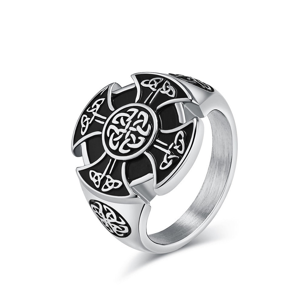 Kemstone Viking Celtic Knot Ring – Titanium Steel Men’s Jewelry K-R801