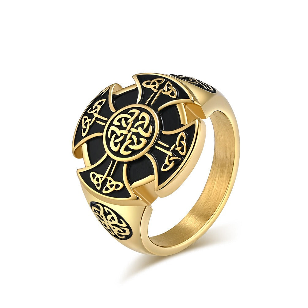 Kemstone Viking Celtic Knot Ring – Titanium Steel Men’s Jewelry K-R801