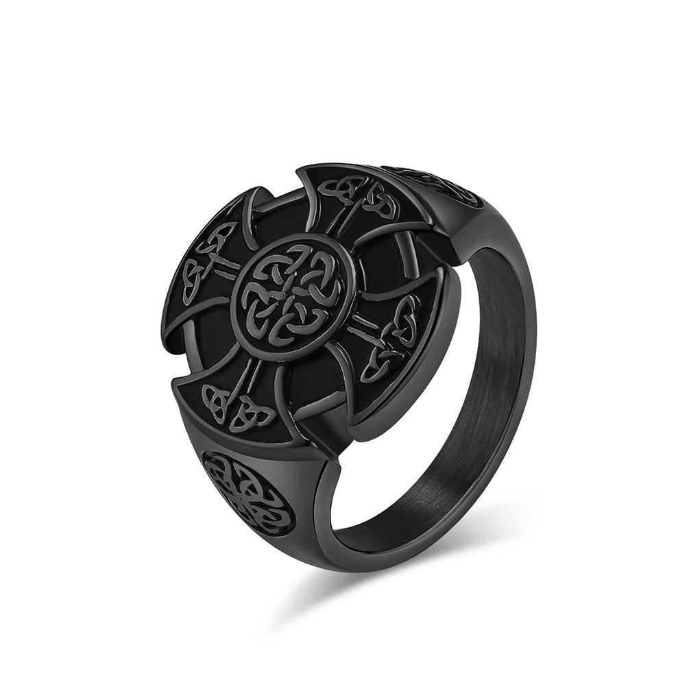 Kemstone Viking Celtic Knot Ring – Titanium Steel Men’s Jewelry K-R801