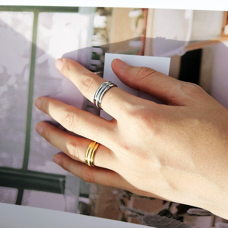 Kemstone 2mm Slim Circle Ring – Titanium Steel Stainless Steel Smooth Band for Daily Stacking R486